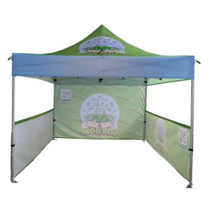 ProMAX Gazebo Combo 3 x 3m, UV Print, Aluminium, Complete, 1x 3m Full Wall, 2x 3m Half Wall with Support Arm