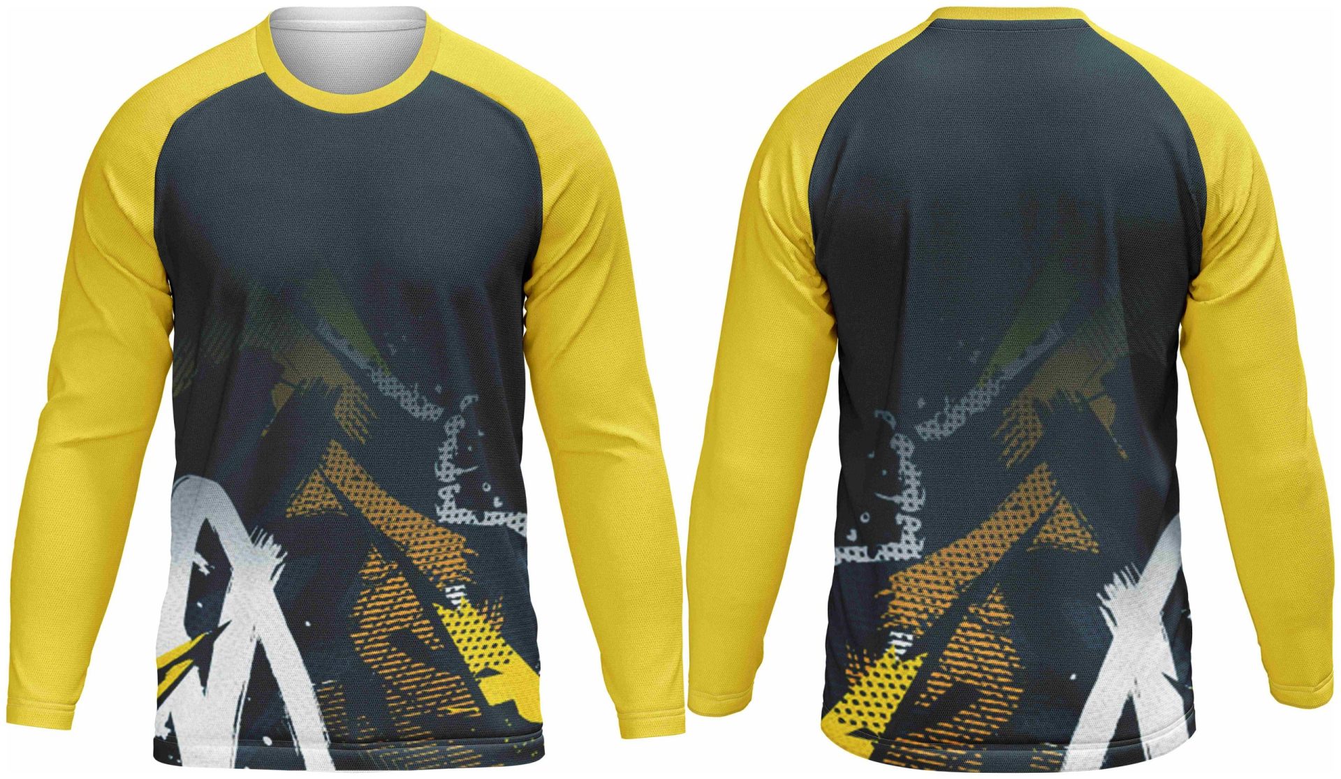 Kids Athletic Crew Neck Long Sleeve T-Shirt | Raglan Sleeve - Image 4