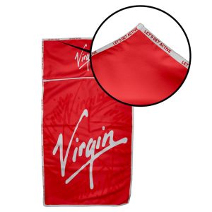 Protea Quick Drying Gym Towel S/S Print Binded With Petersham Personalised Branded Webbing And Front Compartment Zip