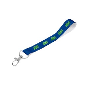 Matte Polyester Wrist Phone Strap S/Sided Print with Snap Hook 25 x 340mm