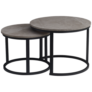 Everfurn Nile Nesting Coffee Table - Ash Grey (2 Piece)