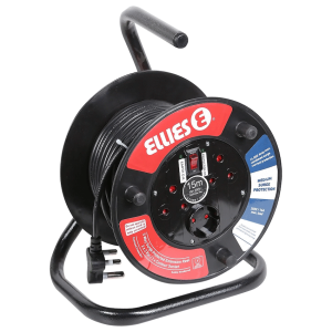 Ellies Heavy Duty Surge Extension Reel - 20m - BK
