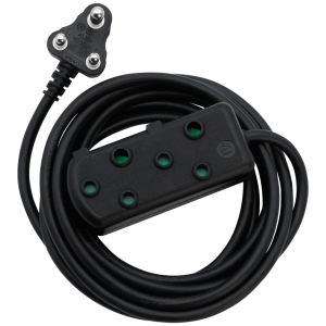 Ellies Side by Side Heavy Duty Extension Lead-10M-BK