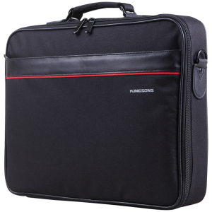 Kingsons 15.6" Black Shoulder Bag - Office Series