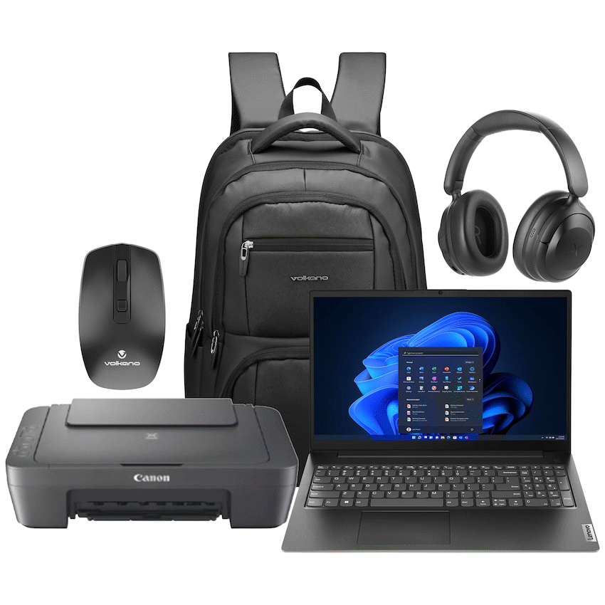 Lenovo Laptop 82YU010NSA - V15 AMD Ryzen 3 8/256 Printer+Bag+Mouse+Headphone