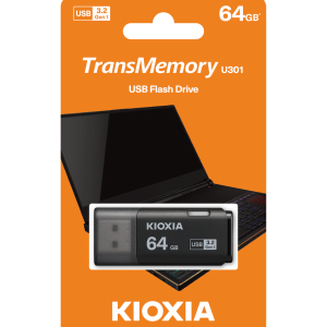 Kioxia U301- 64GB USB 3.2-GEN1-BLK
