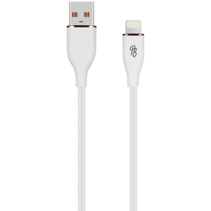 Pro Bass FlexiCord Series 2m USB to Lightning Charging Cable - White