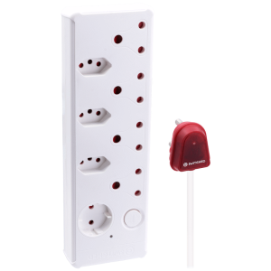 SWITCHED 8-way High Surge Multiplug 0.5m