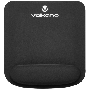 Volkano Rest Series Gel Mousepad - Black