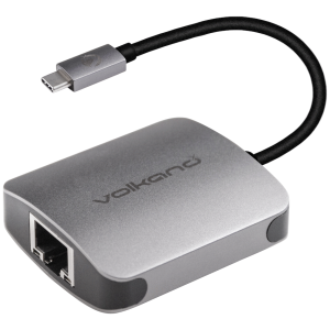 VolkanoX Core LAN series USB Type C to Gigabit LAN adaptor - Charcoal