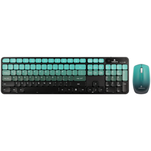 Volkano Prism Series Bluetooth Wireless Keyboard and Mouse - Teal