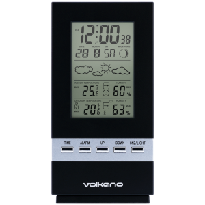 Volkano Dew Series Weather Station - Black
