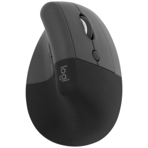 Logitech(R) Lift Vertical Ergonomic Mouse - Graphite / Black