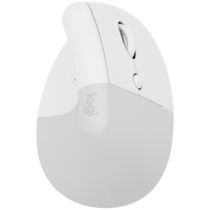 Logitech(R) Lift Vertical Ergonomic Mouse - Off-White/Pale Grey