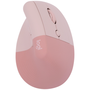 Logitech(R) Lift Vertical Ergonomic Mouse - Rose/Dark Rose