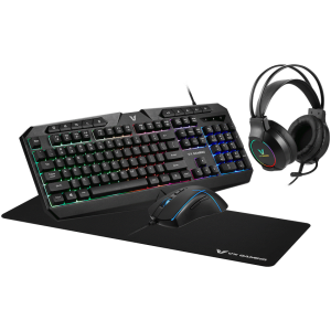 VX Gaming Heracles Series 4-in-1 Combo KB, Mouse, Mousepad, Headset