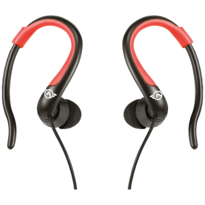 Amplify Sport Rapid Series Earbuds with Pouch - Black/Red