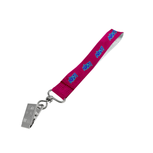 Petersham Wrist Phone Strap S/Sided Print with Crocodile Clip 15 x 340mm