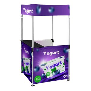Kiosk 1 x 1m, Dye sub, Printed onto Gazebo Canvas, Complete