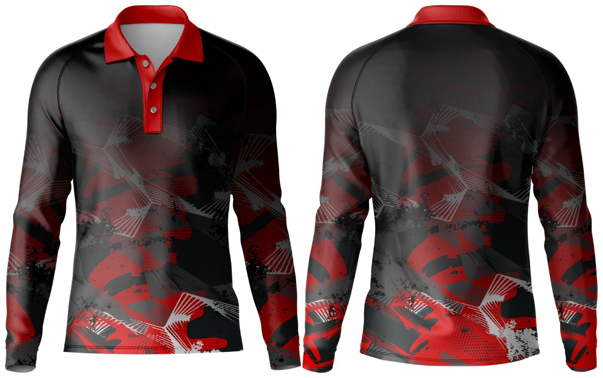 Kids Fishing Golfer Long Sleeve | Raglan Sleeve - Image 3