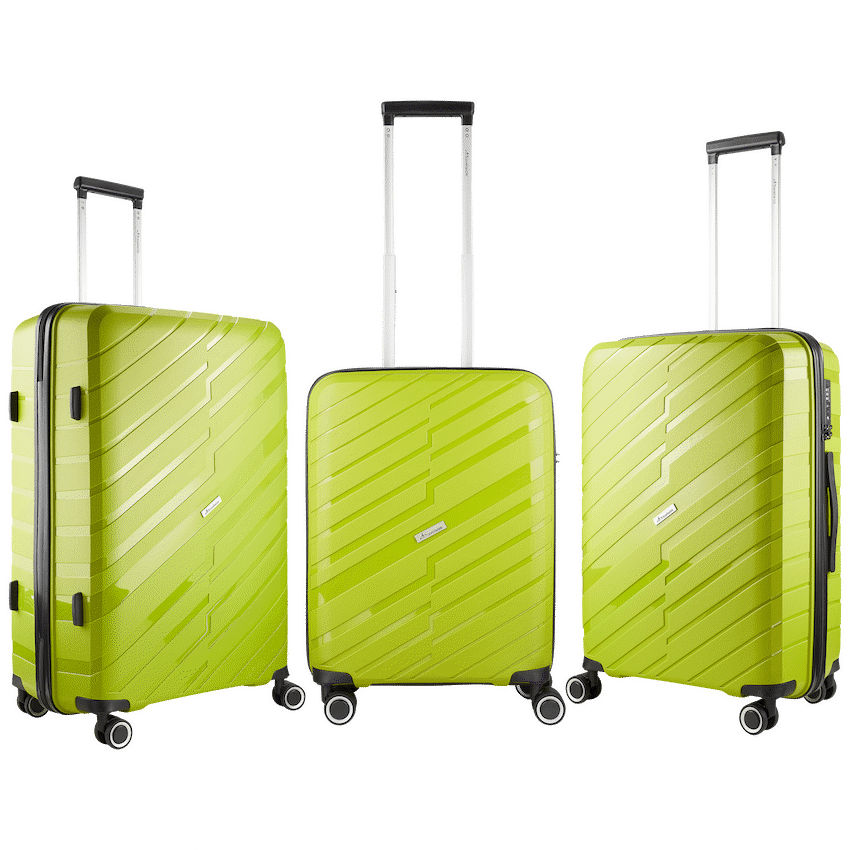 Travelwize Java PP 4-Wheel Spinner 55cm Luggage - Lime - Image 2