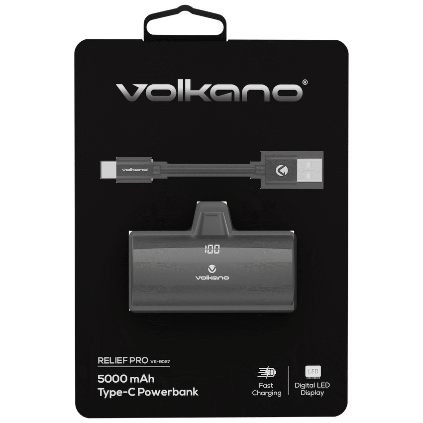 Volkano Relief Pro Power Bank - 5000mah Type-C Direct Plug-in - Image 2