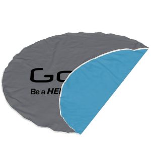 Daylily Quick Drying Round Picnic Blanket D/S Print Binded With Petersham Webbing