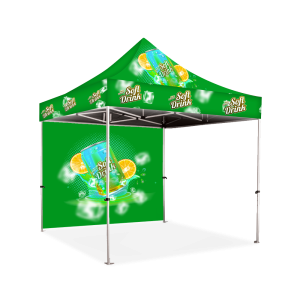 Gazebo 2m Unit, Full Wall, Dye Sub