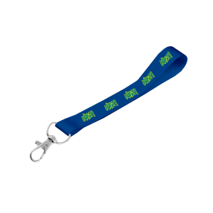 Matte Polyester Wrist Phone Strap D/Sided Print with Snap Hook 25 x 340mm
