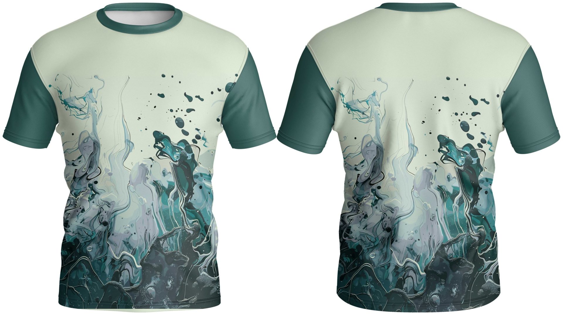 Crew Neck Short Sleeve Fishing T-Shirt | Fitted Sleeve - Image 2