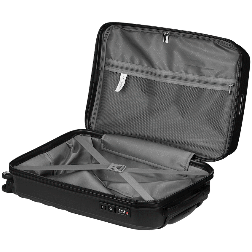 Travelwize Quartz PP 76cm 4-Wheel Spinner Luggage - Black - Image 3