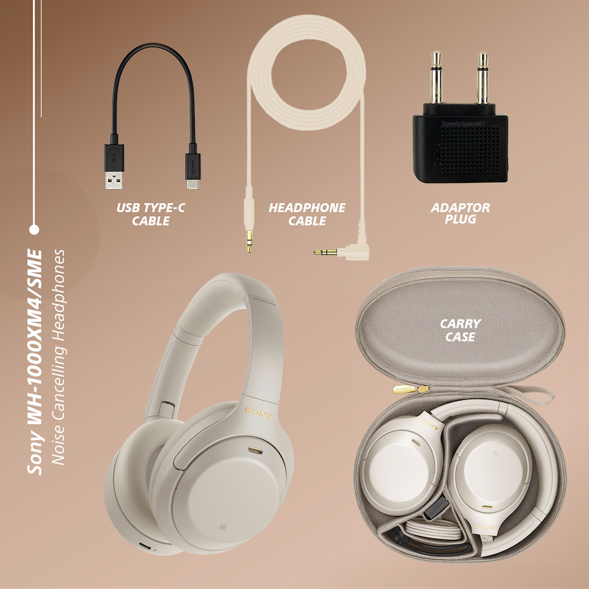 Sony WH-1000XM4 (Silver) Noise-Cancelling BT Headphones - Image 3