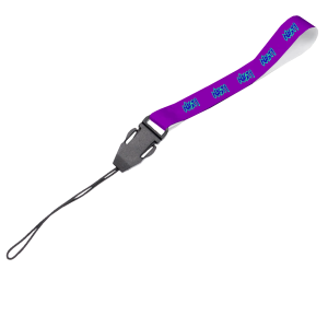 Satin Wrist Phone Strap S/Sided Print with Cellphone Clip 15 x 340mm