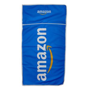Orchid Quick Drying Gym Towel S/S Print Binded With Petersham Webbing And Front Compartment Zip
