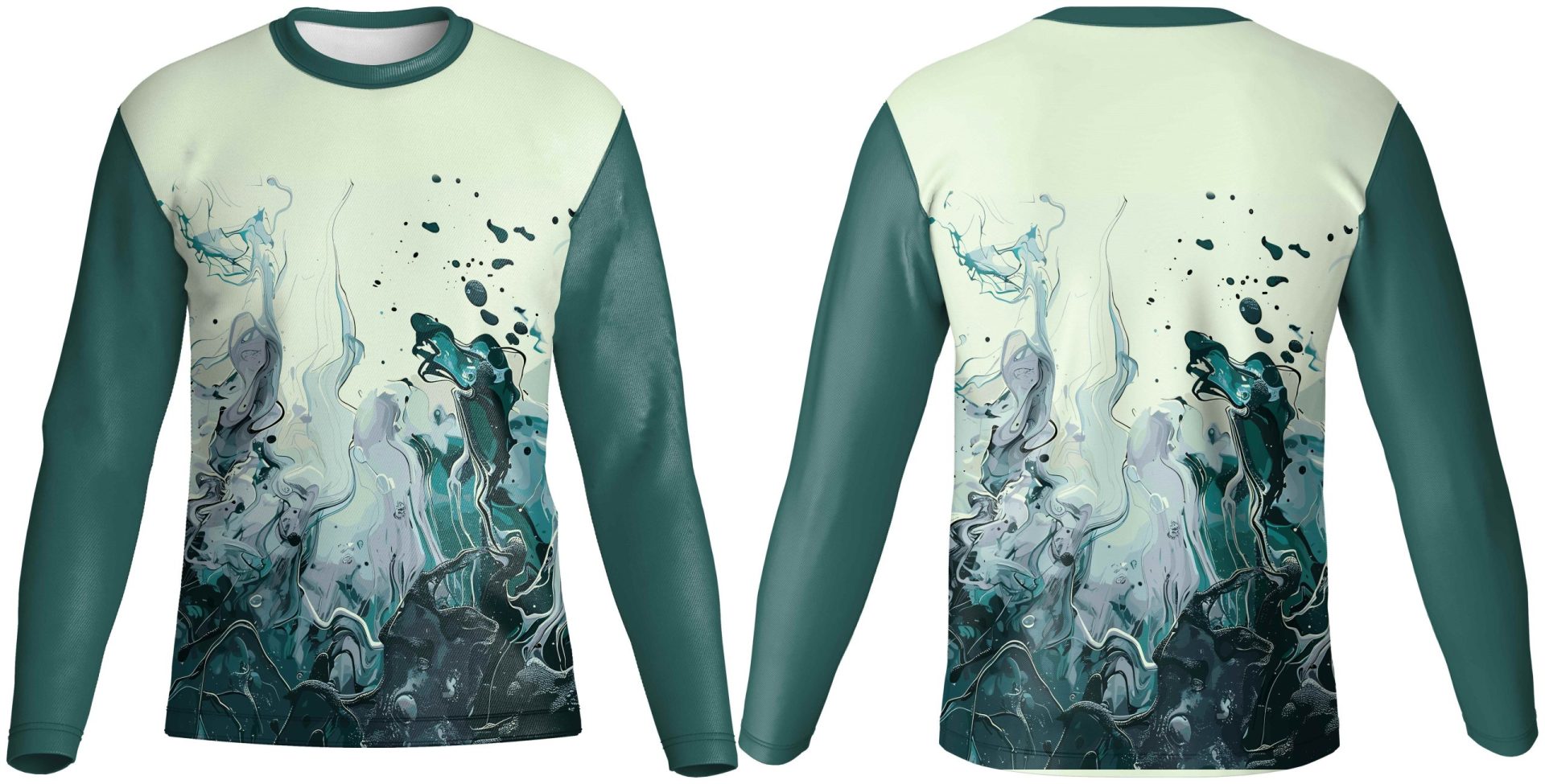 Kids Crew Neck Long Sleeve Fishing T-Shirt | Fitted Sleeve - Image 5
