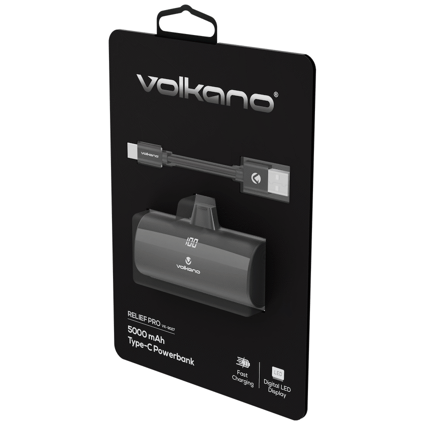 Volkano Relief Pro Power Bank - 5000mah Type-C Direct Plug-in - Image 4