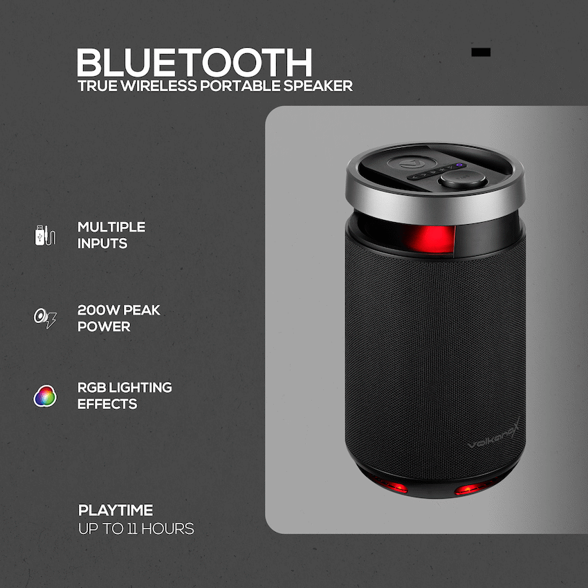 VolkanoX S800 Portable Bluetooth Party Speaker - Image 4