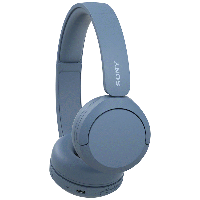 Sony WH-CH520 (Blue) Bluetooth On-Ear Headphones - Image 4