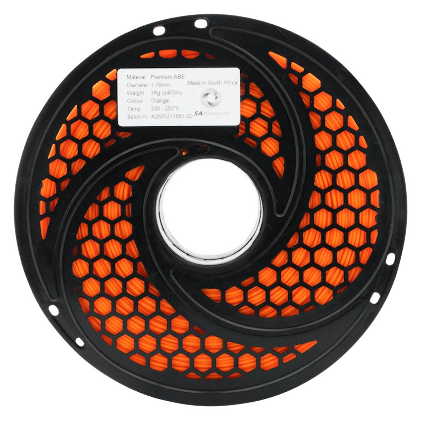 SA Filament ABS Premium Filament 1kg - Orange - Image 4