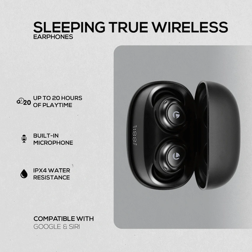 Volkano Aspen True Wireless Earphones - Black - Image 4