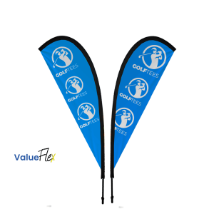 ValueFLEX Teardrop Banner 2m Double sided, Complete