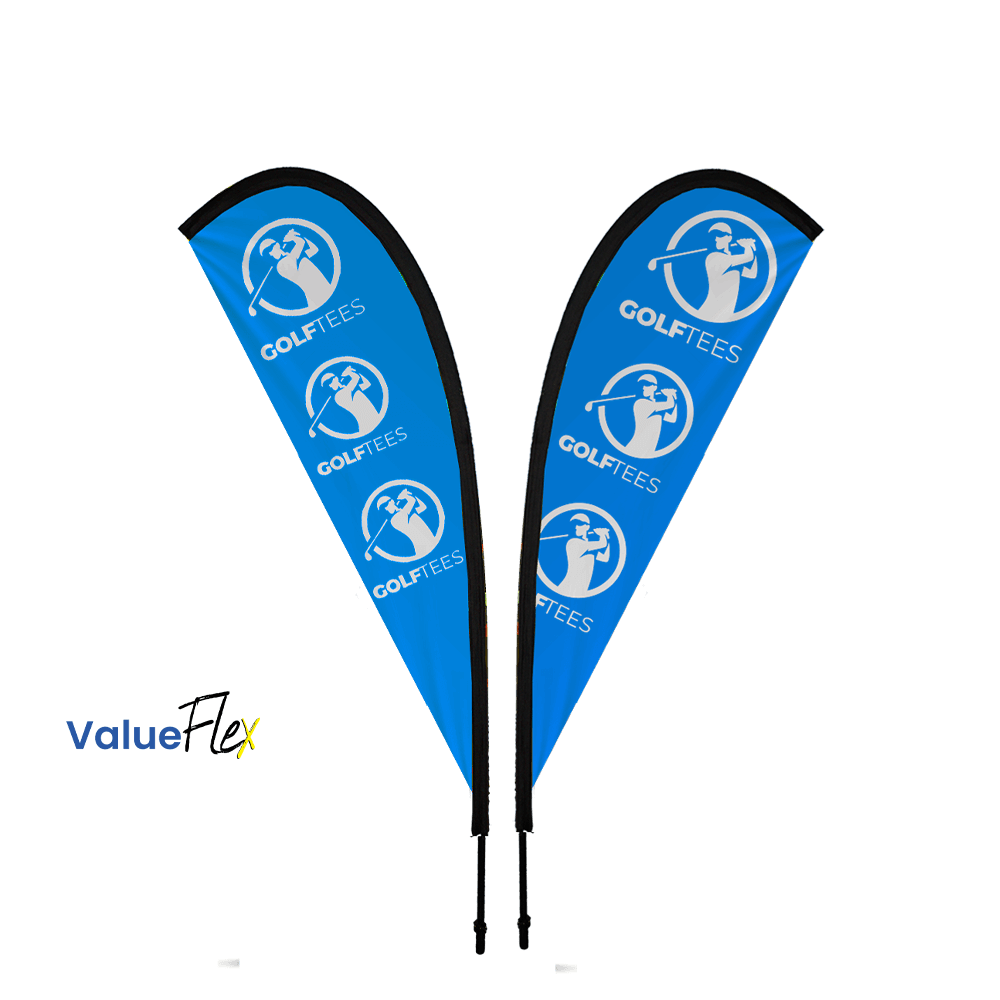 ValueFLEX Teardrop Banner 2m Double sided, Complete