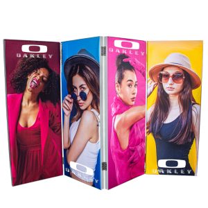 4 Panel Partition Fabric Frame Display
