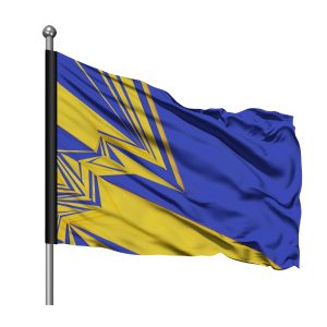ScreenFlex Printed Flag, 1350mm x 900mm, single sided, with sleeve
