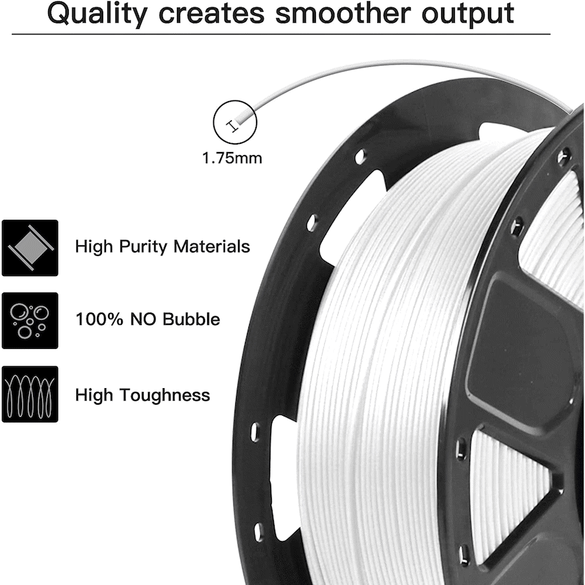 Ender PLA Filament - White (1kg) - Image 5