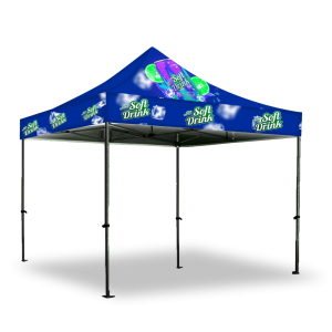 Gazebo 3 x 3m, Dye Sub, Econo Steel, Complete