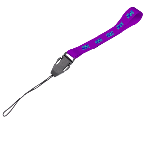 Satin Wrist Phone Strap D/Sided Print with Cellphone Clip 15 x 340mm