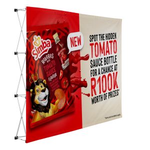 Bannerwall 3 x 2.25m, Supplied Complete