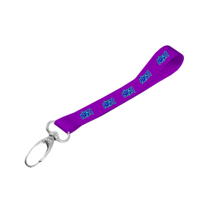 Satin Wrist Phone Strap D/Sided Print with Lobster Clip 15 x 340mm
