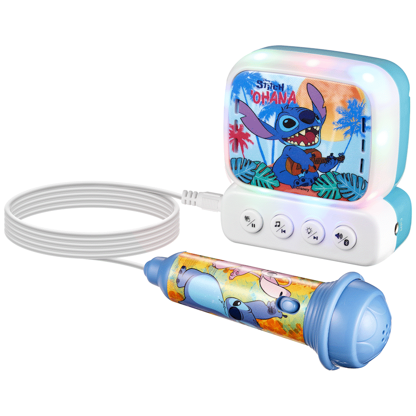 Disney Stitch Bluetooth Mini Karaoke Machine with Belt Hook - Image 6